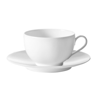 Envie Blanc - Coffret 6 tasses et soucoupes thé