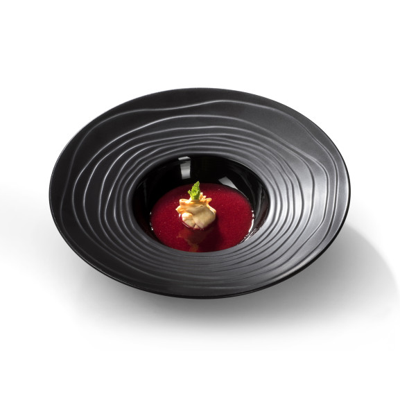 Escale Noir - Coffret 6 tasses et soucoupes café