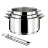 Eclipse - Série de 3 casseroles 16/18/20cm inox avec poignée