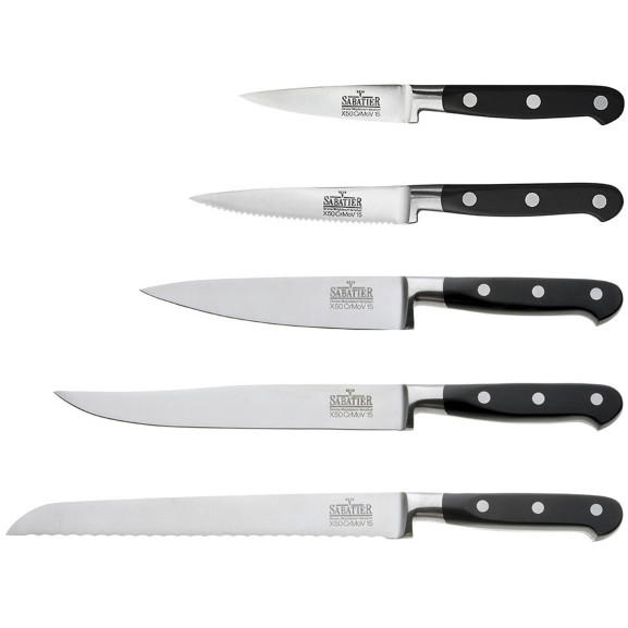 V Sabatier - Bloc 5 couteaux de cuisine