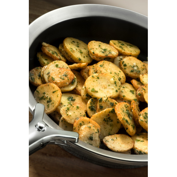 Ycône - Poêle 24cm inox revêtement Greblon C3