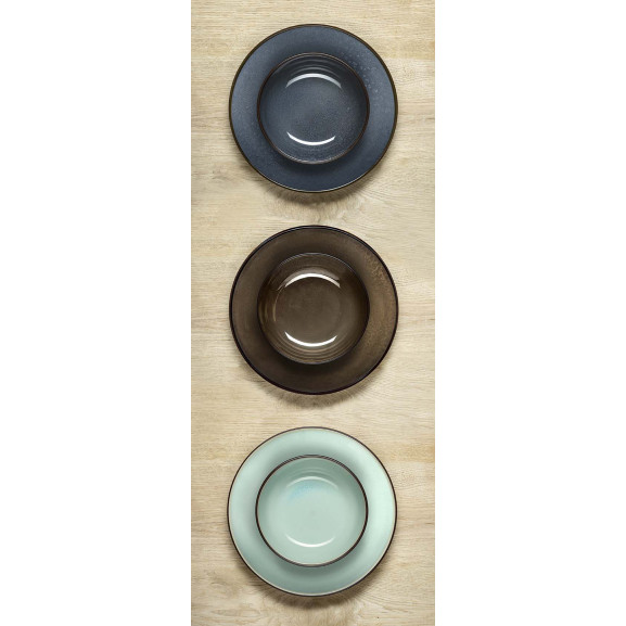 Feeling Indigo - Coffret 6 assiettes dessert
