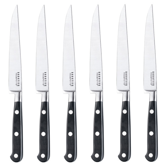 Origin - 6 couteaux steak lame lisse